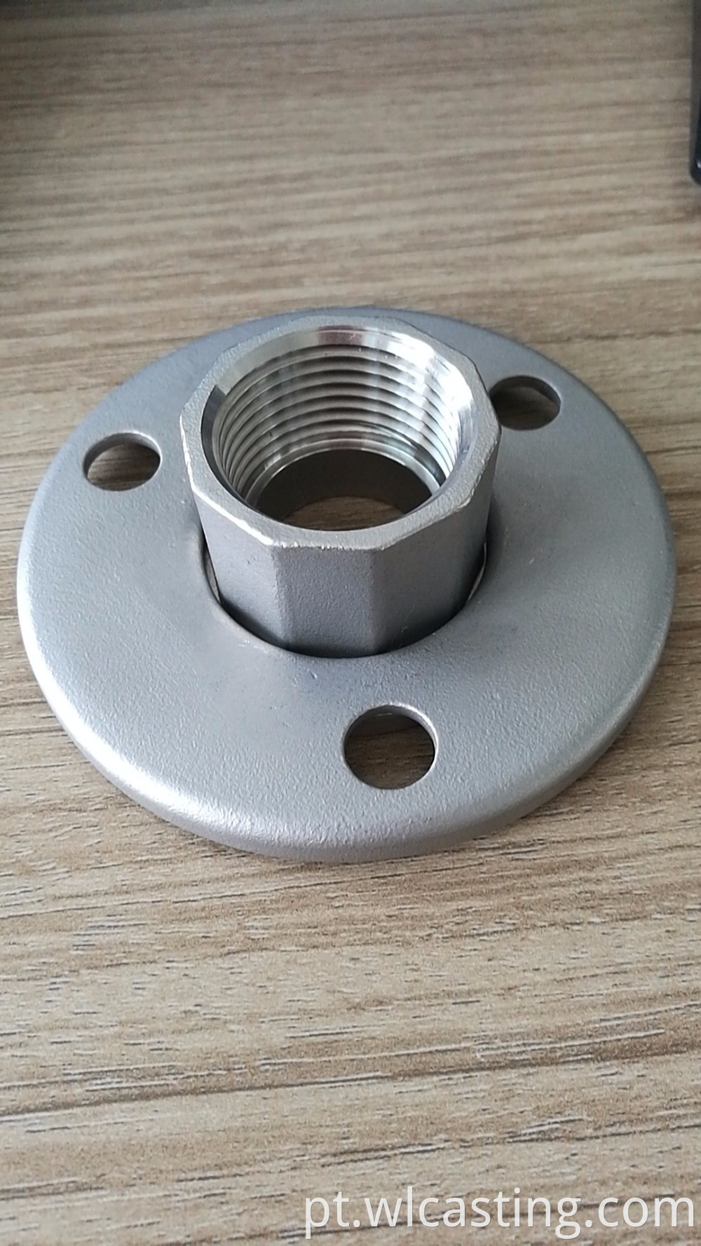 investment casting foundry flange plate cnc machining thread hole